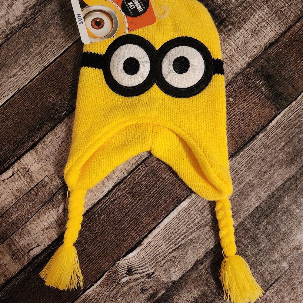 Kids Yellow Minion-Inspired Hat